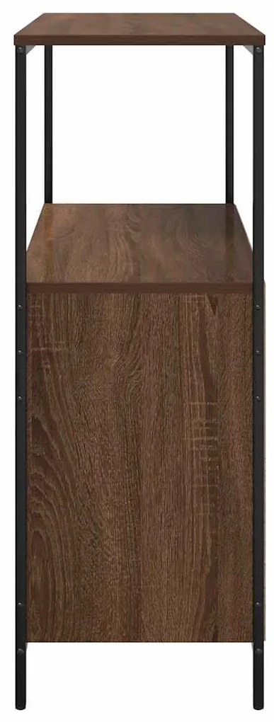 vidaXL Ντουλάπι μπάνιου με ράφια καφέ δρυς 76,5x35x95 εκ.