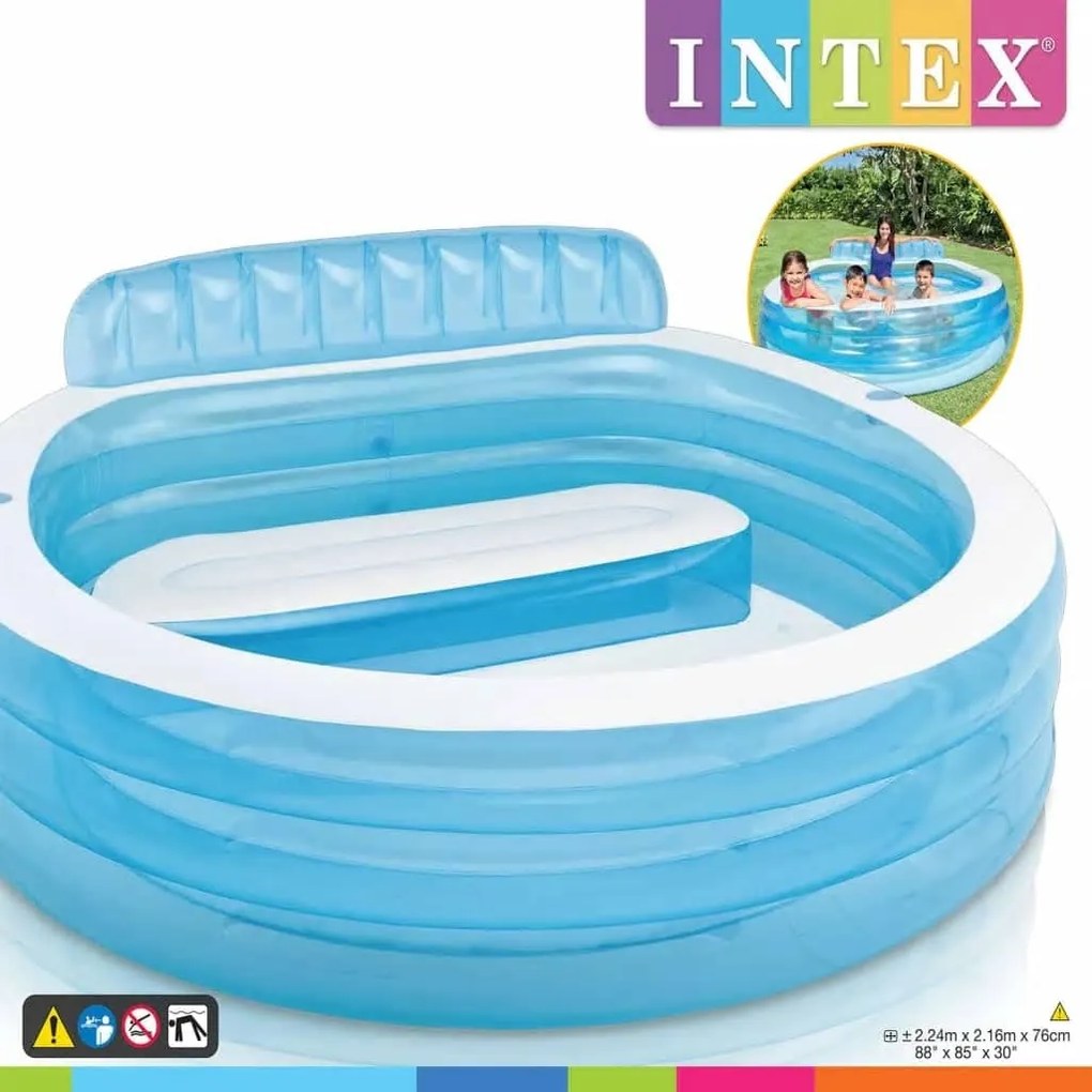 INTEX Πισίνα Φουσκωτή Swim Center Family Lounge Pool 57190NP