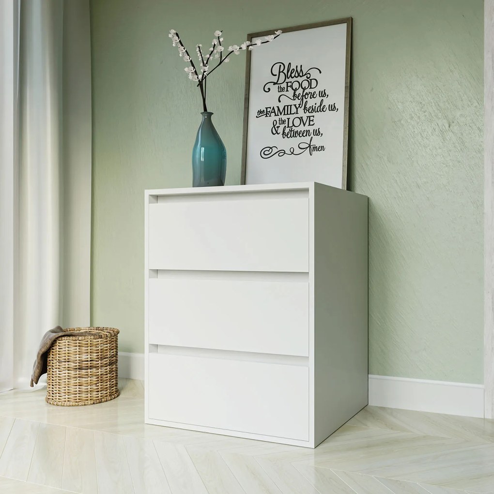 Συρταριέρα Idea Λευκό 60x42x76cm - GR-IDEACHEST6076
