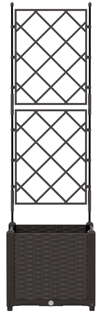 vidaXL Γλάστρα Κήπου με Πλέγμα Καφέ 40x40x143 εκ