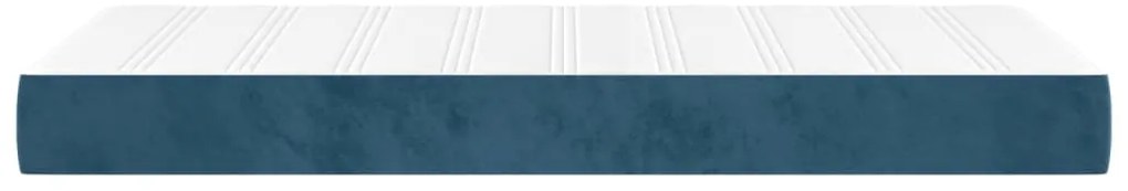 vidaXL Στρώμα με Pocket Springs Σκούρο Μπλε 80x200x20 εκ. Βελούδινο