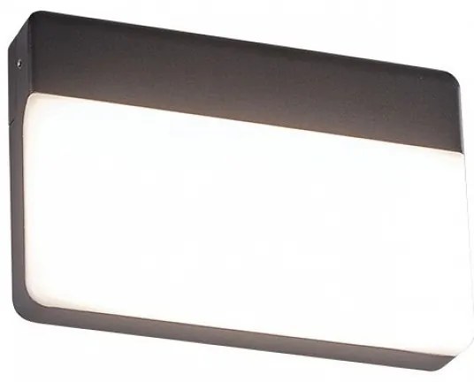 Aca Επιτοίχιο Φωτιστικό LED 13W 3000K IP65 20x13.5x3cm Yuta Ανθρακί LG1329G