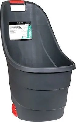 Krausmann GN23486 Καρότσι Κήπου Μαύρο 60lt