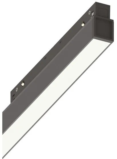 Γραμμικό Φωτιστικό Ράγας LED 26W 48VDC Μαύρο 3000K On-Off Ego 257730 Ideal Lux 257730