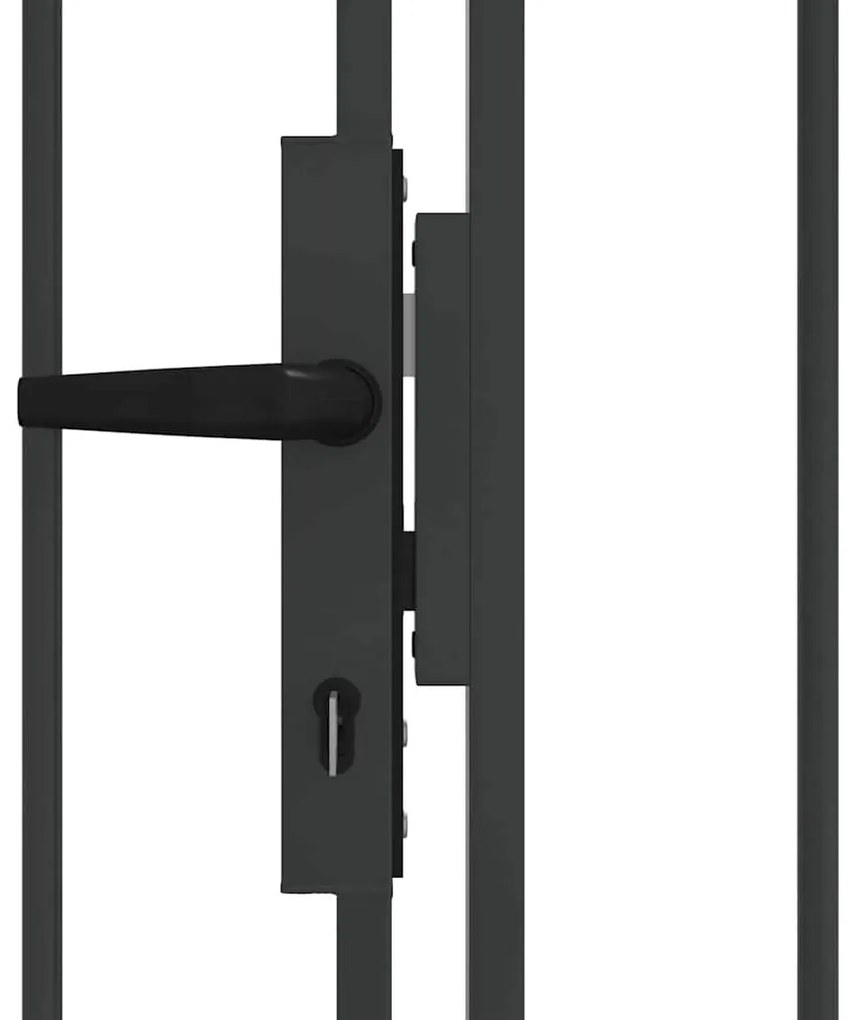 vidaXL Πύλη Φράχτη Άλλο Γκρι 300 x 125 cm Ατσάλι