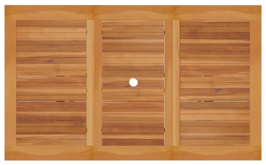 vidaXL Τραπέζι Κήπου 150 x 90 x 75 εκ. από Μασίφ Ξύλο Teak