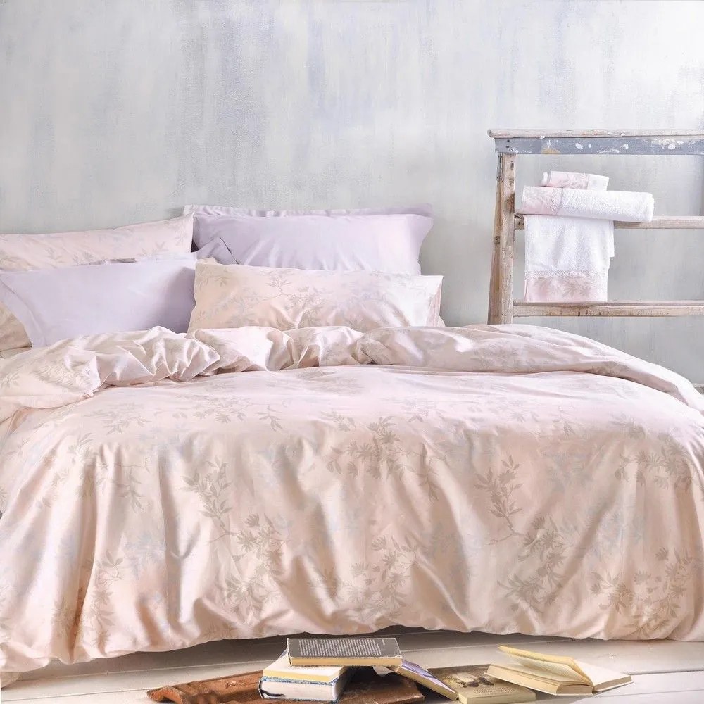 Σεντόνια Natural (Σετ 4τμχ) Somon Ρυθμός King Size 270x290cm 100% Cotton