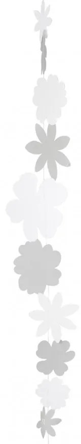 Διακοσμητική Γιρλάντα Blossom RD0017670 108cm Light Grey-White Raeder Χαρτί