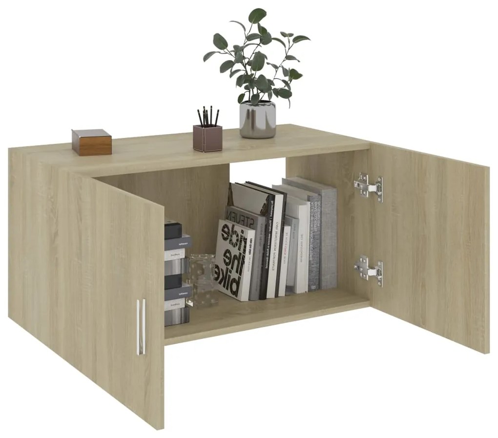 vidaXL Ντουλάπι Επιτοίχιο Sonoma Δρυς 80 x 39 x 40 εκ. από Επεξ. Ξύλο
