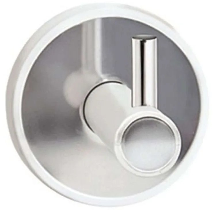 Άγκιστρο Μπάνιου Μονό Optimo 6209 99 5,2x5,5x6cm White-Chrome Karag Stainless Steel