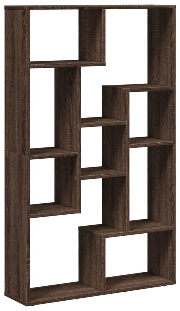 vidaXL Βιβλιοθήκη Καφέ Δρυς 72x20x120 εκ. από Επεξεργασμένο Ξύλο