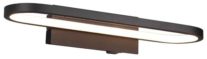 Φωτιστικό Μπάνιου Επίτοιχο IP44 L40cm LED 17w 3000K 1700lm Black Mat Trio Lighting Gianni 283770132