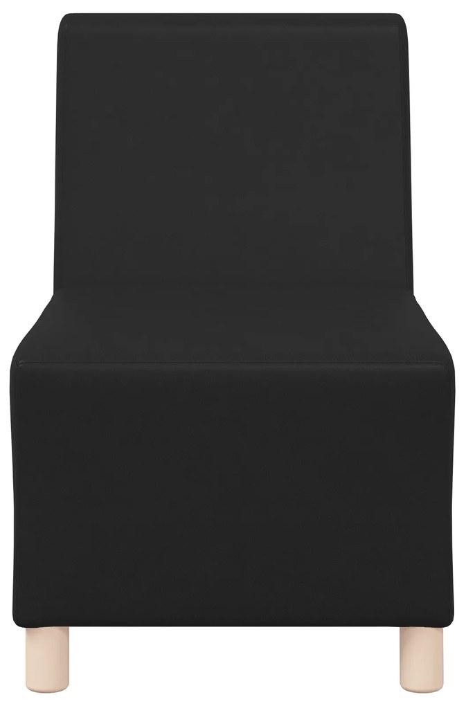 vidaXL Καναπέδες 3 pcs Μαύρο 55 x 74 x 82 εκ. Τεχνητό δέρμα