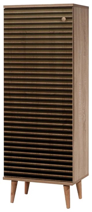 Παπουτσοθήκη - Ντουλάπι Soho Megapap χρώμα sonoma 50x38x135εκ.