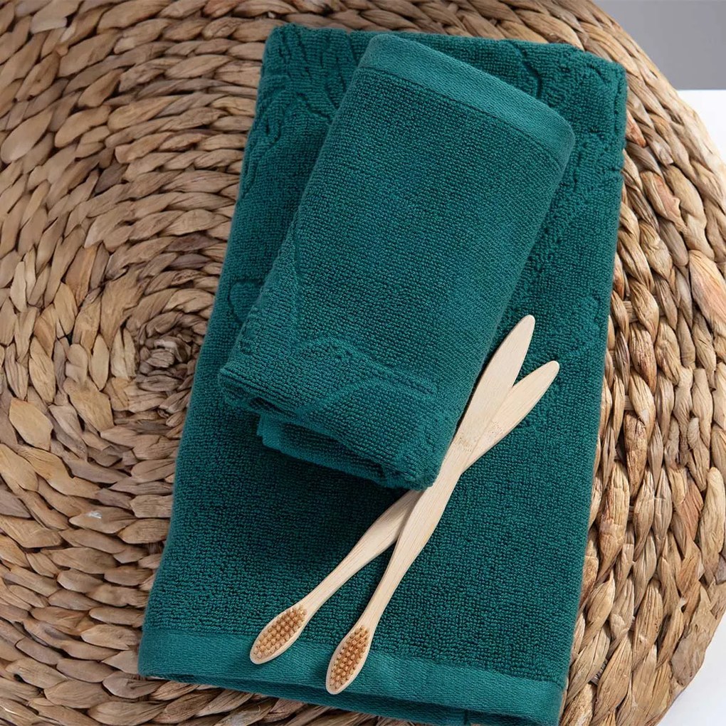 Πετσέτα Προσώπου (50x90) Nef-Nef Homeware Premium Paradise Green 550gsm