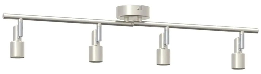 vidaXL Σποτ οροφής Βουρτσισμένο Νίκελ 70 x 9 x 12.5 εκ Ατσάλι