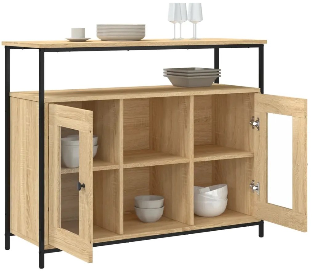 vidaXL Ντουλάπι Sonoma δρυς 100x35x80 εκ. Επεξεργασμένο Ξύλο