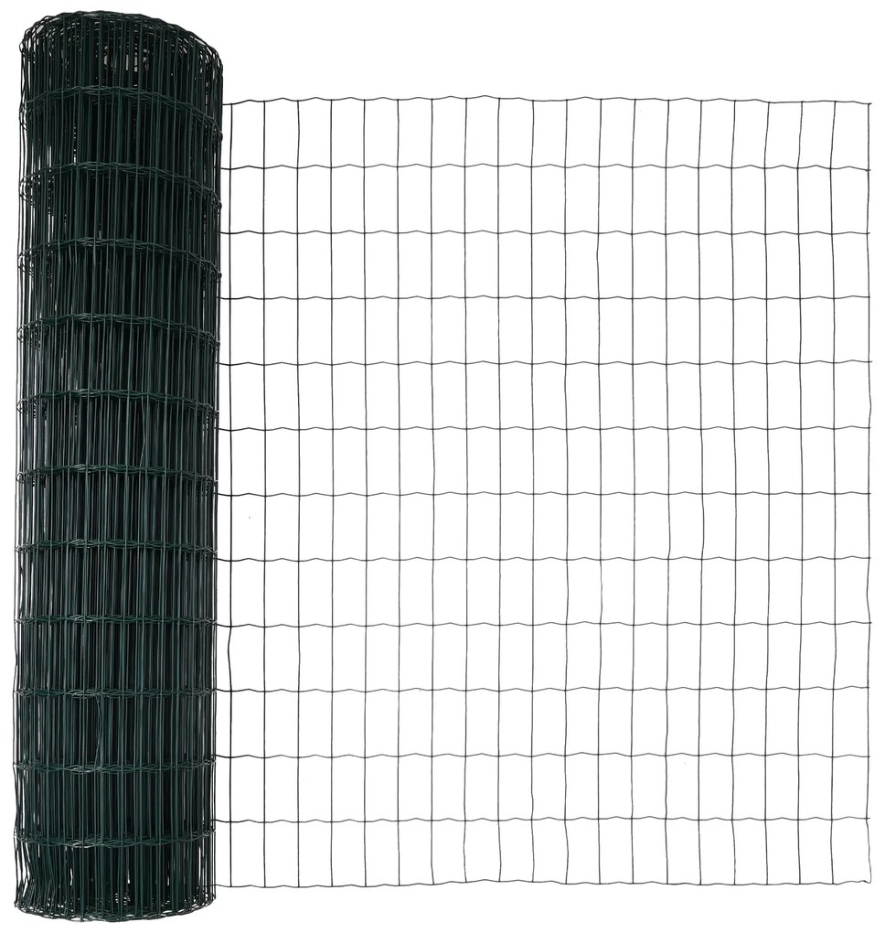 vidaXL Euro Fence με 7 Πόλους 1.2x10 μ Γαλβανισμένο Ατσάλι Πράσινο