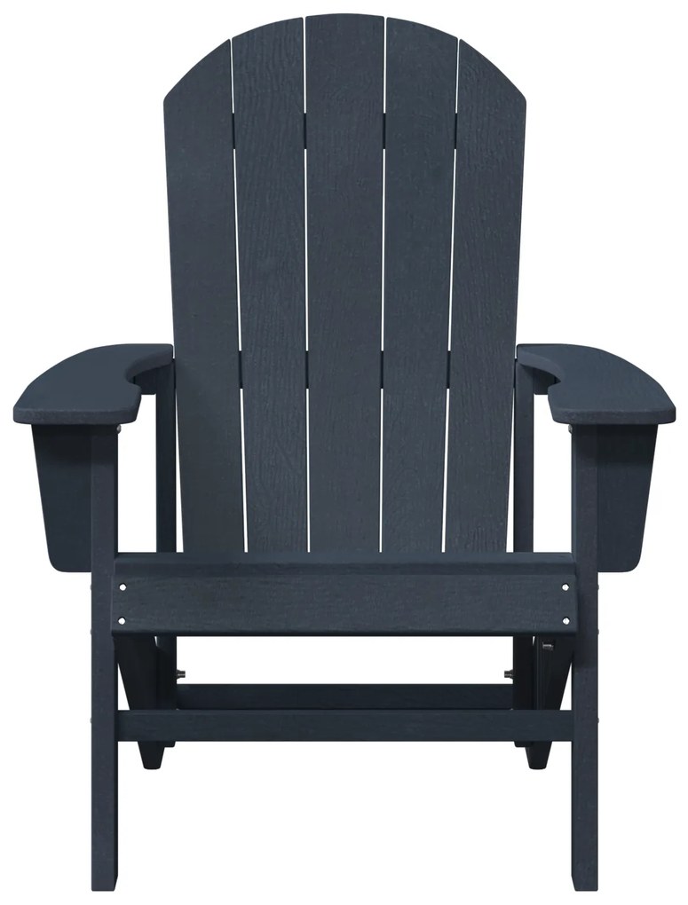 vidaXL Καρέκλα Adirondack  Ναυτικό Μπλε 74x82x91 εκ. HDPE