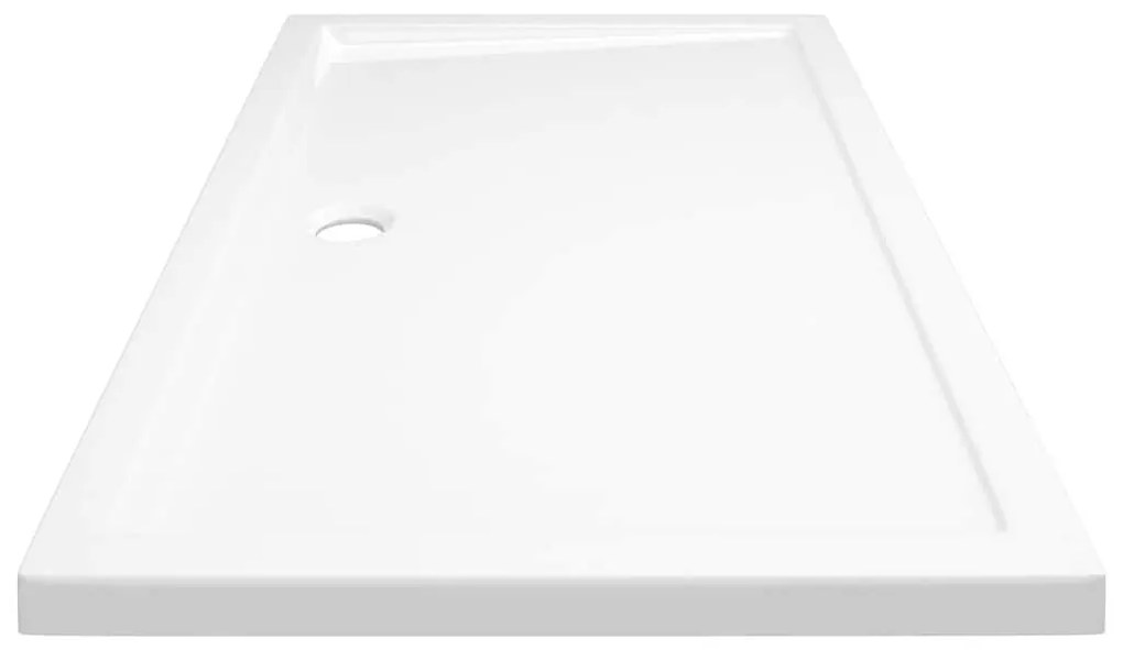 vidaXL Βάση Ντουζιέρας Ορθογώνια Λευκή 70 x 120 εκ. από ABS
