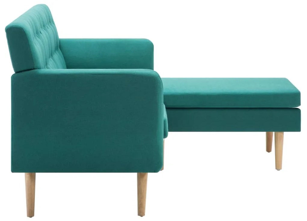 vidaXL Καναπές Γωνιακός Πράσινος 171,5 x 138 x 81,5 εκ. Υφασμάτινος