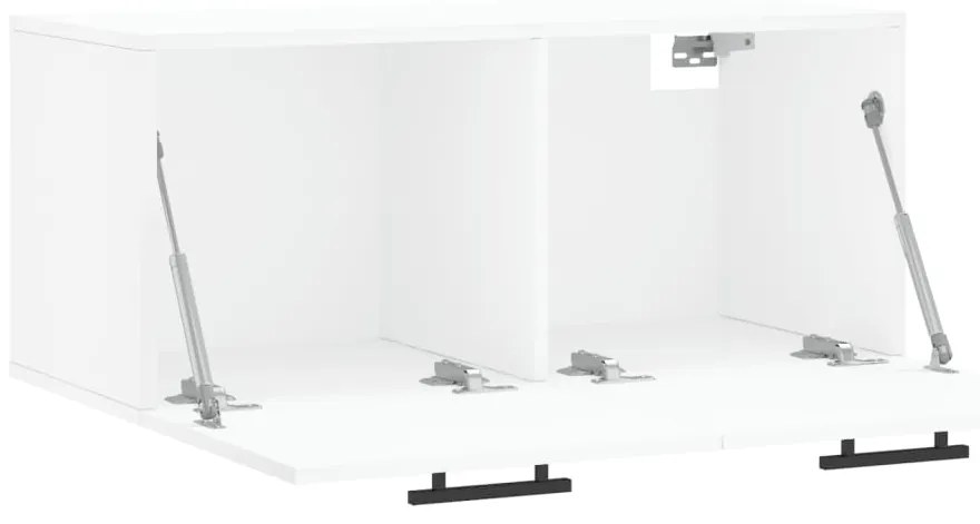 vidaXL Ντουλάπι Τοίχου Λευκό 80 x 36,5 x 35 εκ. από Επεξεργασμένο Ξύλο