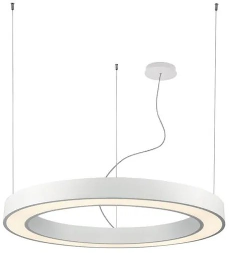 Κρεμαστό Φωτιστικό Οροφής LED 88W 3000Κ Push Dimming Φ120cm Ring Viokef-3915-0012-3-B-D4-Μαύρο 3915-0012-3-B-D4