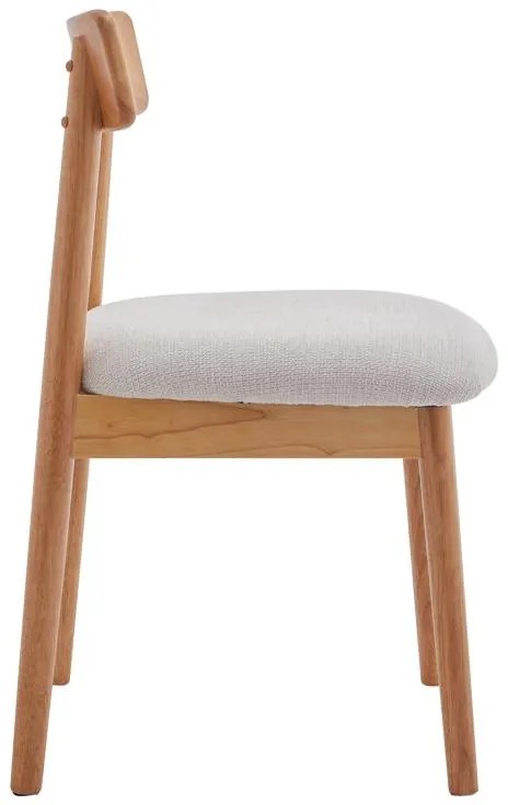 Καρέκλα Tullo rubberwood σε φυσική απόχρωση 46x45x78εκ 46x45x78 εκ.