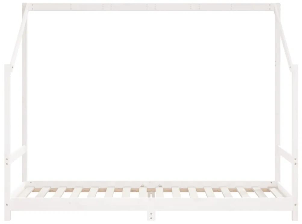 vidaXL Πλαίσιο Παιδικού Κρεβατιού Λευκό 90 x 200 εκ. Μασίφ Ξύλο Πεύκου
