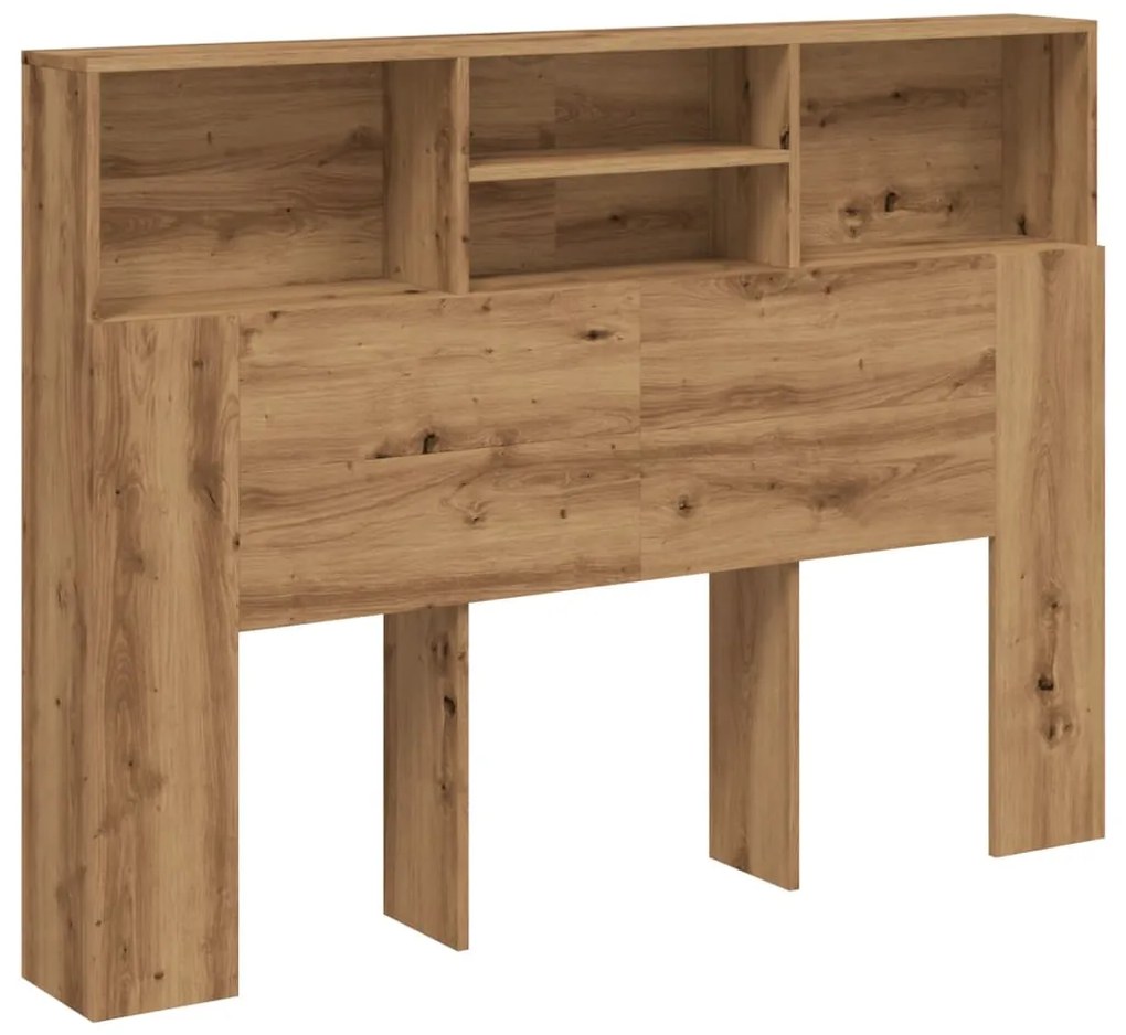 Ντουλάπι κεφαλάρι Δρυς τεχνίτης 140x19x103,5 cm - Καφέ