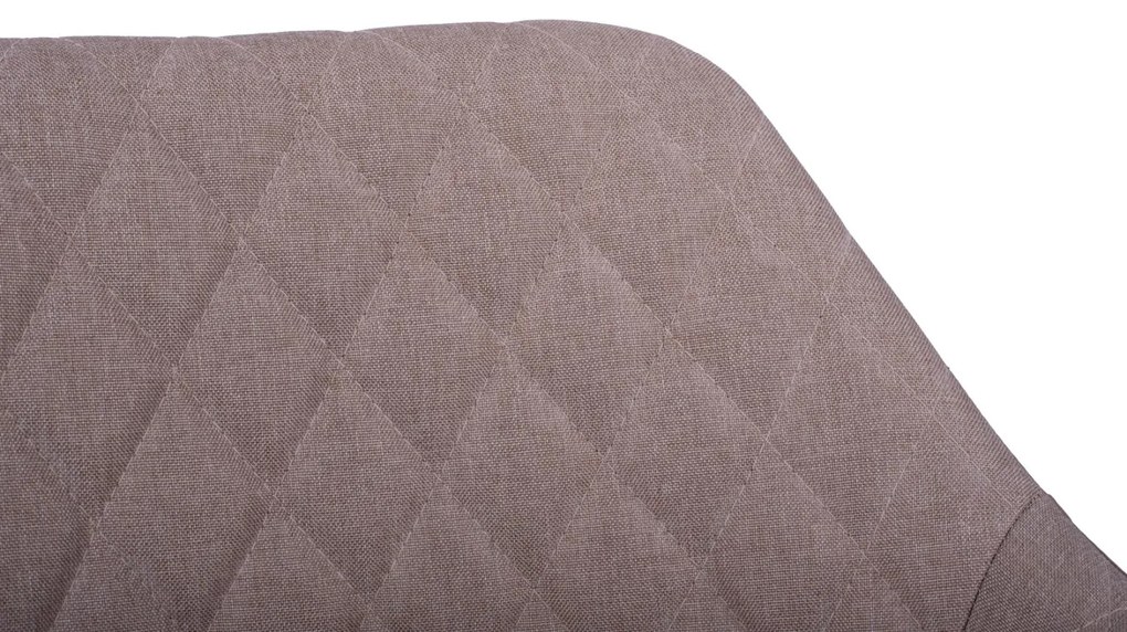 Καρέκλα-Πολυθρόνα CHARLES με Ύφασμα και PU Μπέζ 57x63x83Υεκ. 2αδα 57x63x83 εκ.