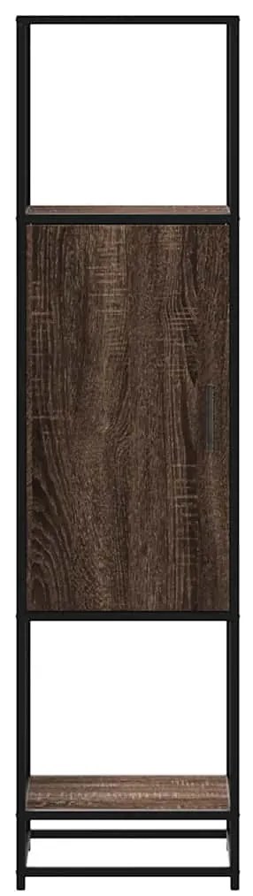 Highboard καφέ δρυς Κατασκευασμένο ξύλο και μέταλλο - καφέ δρυς