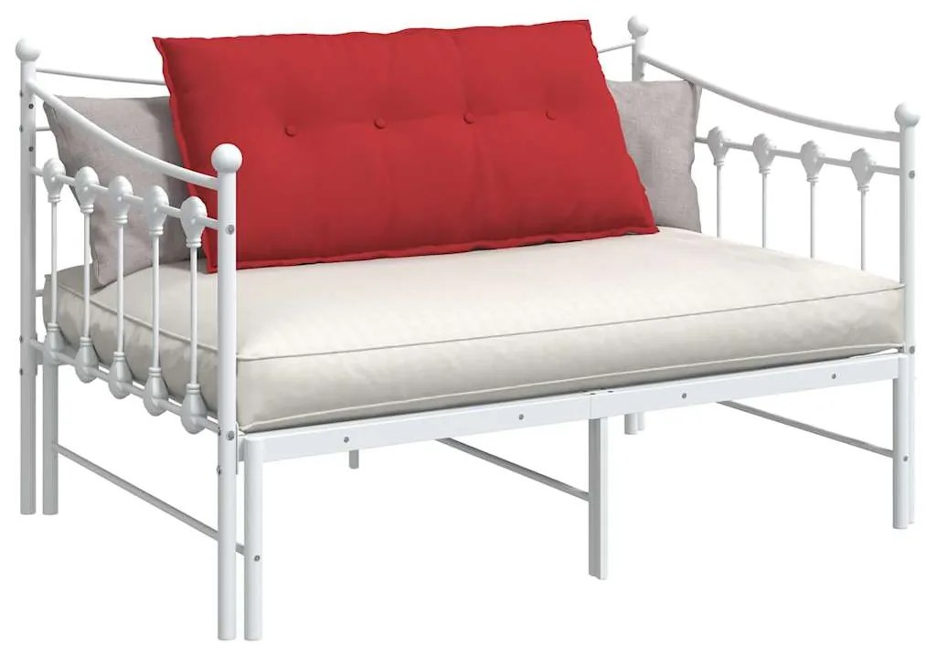 vidaXL Μαξιλάρι Πλάτης Κόκκινο 100 x 19 x 50 εκ ύφασμα