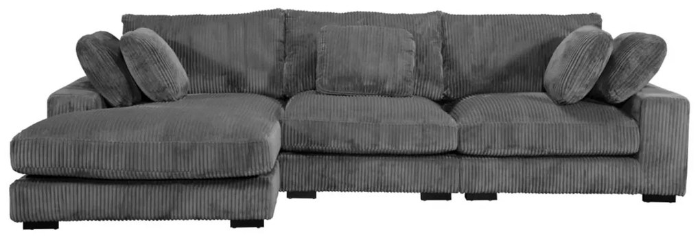 ΚΑΝΑΠΕΣ ΑΡΙΣΤΕΡΗ ΓΩΝΙΑ CRANFIELD HM3287.01L ΓΚΡΙ ΡΙΓΕ ΥΦΑΣΜΑ 313x169(γωνία)x80Υεκ.