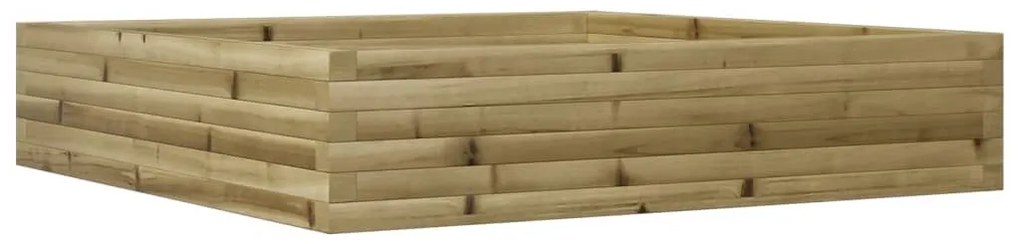Ζαρντινιέρα Κήπου 110x110x23 εκ. από Εμποτισμένο Ξύλο Πεύκου - Καφέ