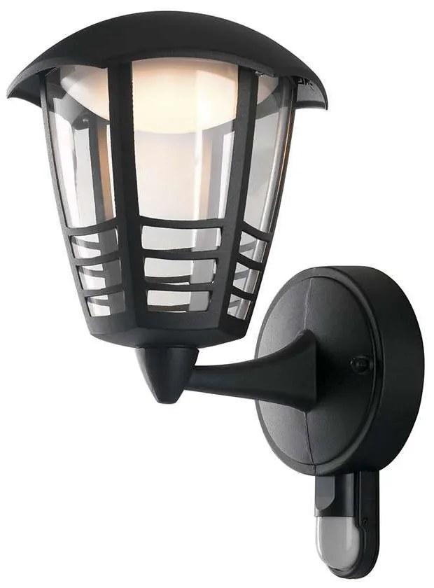 Φωτιστικό Τοίχου - Απλίκα Up Cloe LANT-CLOE/AP1A-S 12W Led Με Αισθητήρα 19,3x17x29cm Black Intec