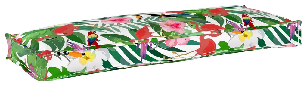 vidaXL Μαξιλάρι παλέτας για πάγκο Floral Πολύχρωμο 110 x 40 x 8 εκ