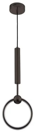 Κρεμαστό Φωτιστικό Οροφής LED 13W 3000K 150x20 Axel Viokef 4295100 Μαύρο