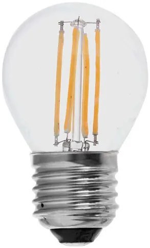 V-TAC Λάμπα LED Filament Γλομπάκι E27 G45 4W 400lm 300° IP20 Διάφανο Γυαλί Ψυχρό Λευκό 214428