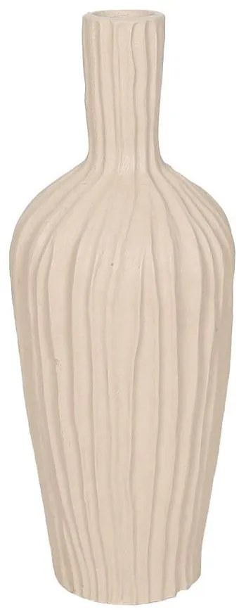 Βάζο Athena 031689 18x18x51cm Beige Μαγνήσιο