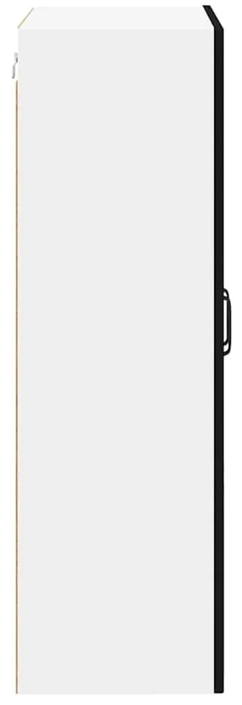 vidaXL Κρεμαστό ντουλάπι κουζίνας Επιτοίχιο Μαύρο 60 x 31 x 100 εκ.