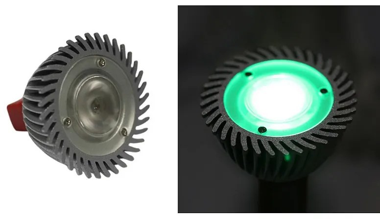 Adeleq Led Λάμπα Ισχύος Mr16 3W 12Vac-Dc 1 Led Dimmable 10ο Πράσινο 13-161359