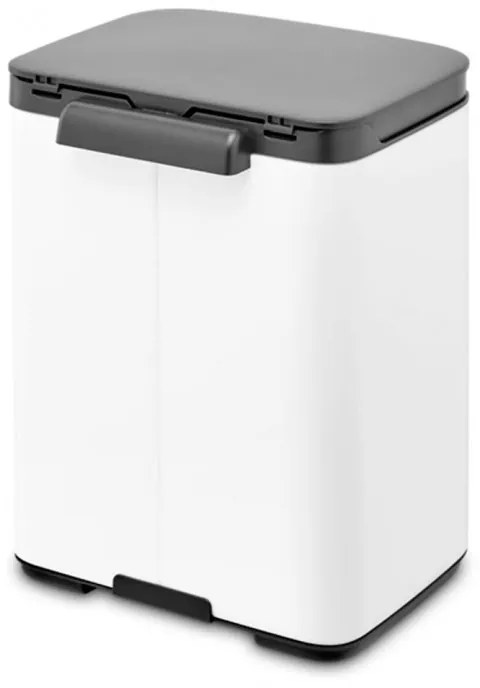 Κάδος Brabantia Bo Small 1006621, 4 L, Ομαλό και αθόρυβο άνοιγμα, Αντιολισθητική βάση, Λευκό