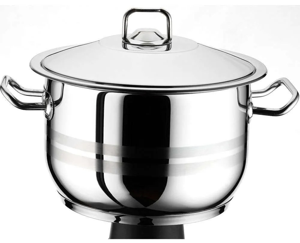 Κατσαρόλα Arian 430 ISF00100128 11lt 28x18cm Inox Isfa Metal 28cm Stainless Steel