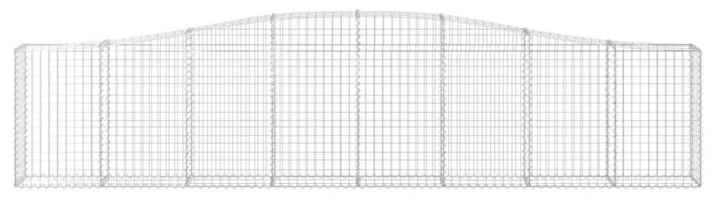 vidaXL Συρματοκιβώτια Τοξωτά 25 τεμ. 400x30x80/100 εκ. Γαλβαν. Ατσάλι