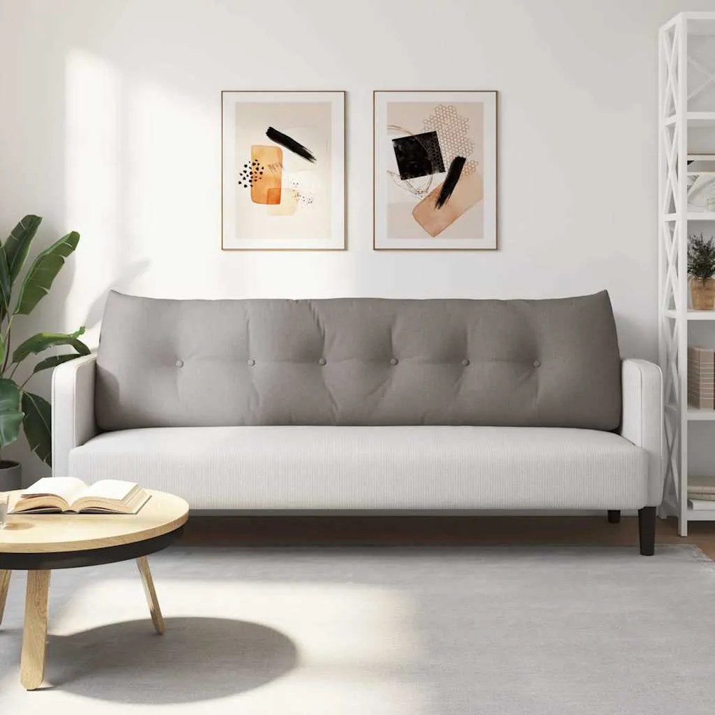 vidaXL Μαξιλάρι Πλάτης Taupe 180 x 24 x 50 εκ ύφασμα