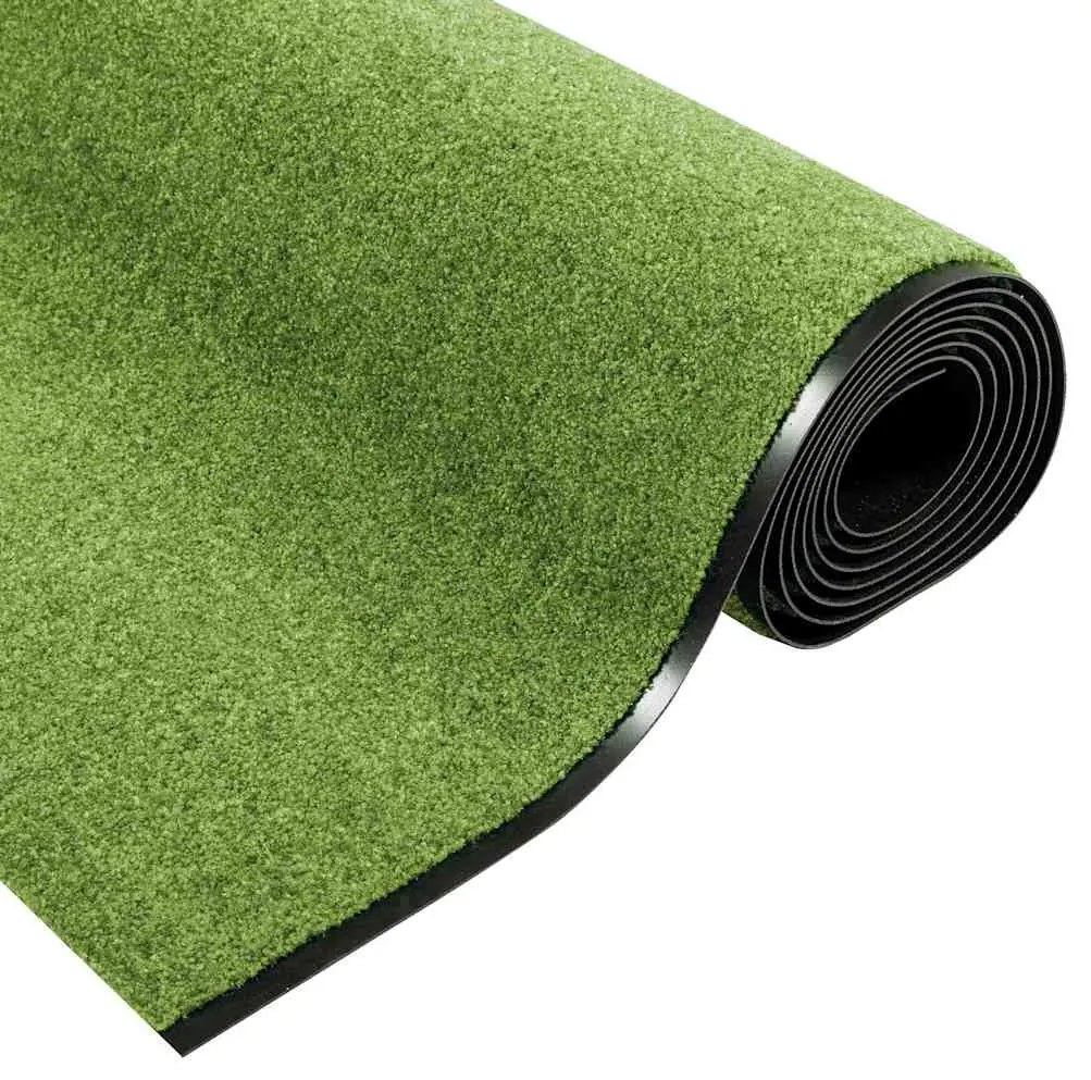 vidaXL Χαλάκι Εξώπορτας Πράσινο και Μαύρο 120 x 400 cm