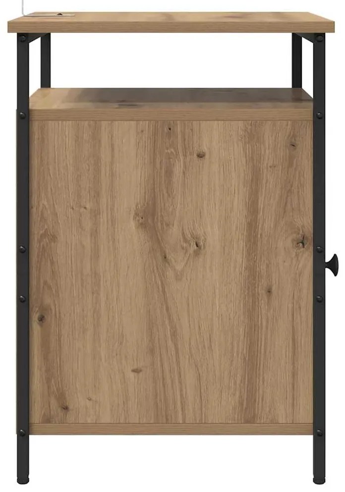 vidaXL Κομοδίνο Artisan Oak 40 x 42 x 60 εκ. Επεξεργασμένο ξύλο
