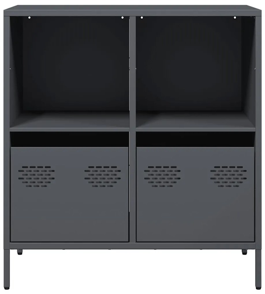 vidaXL Ντουλάπι Ανθρακί 68x39x73,5 εκ. από Χάλυβα Ψυχρής Έλασης