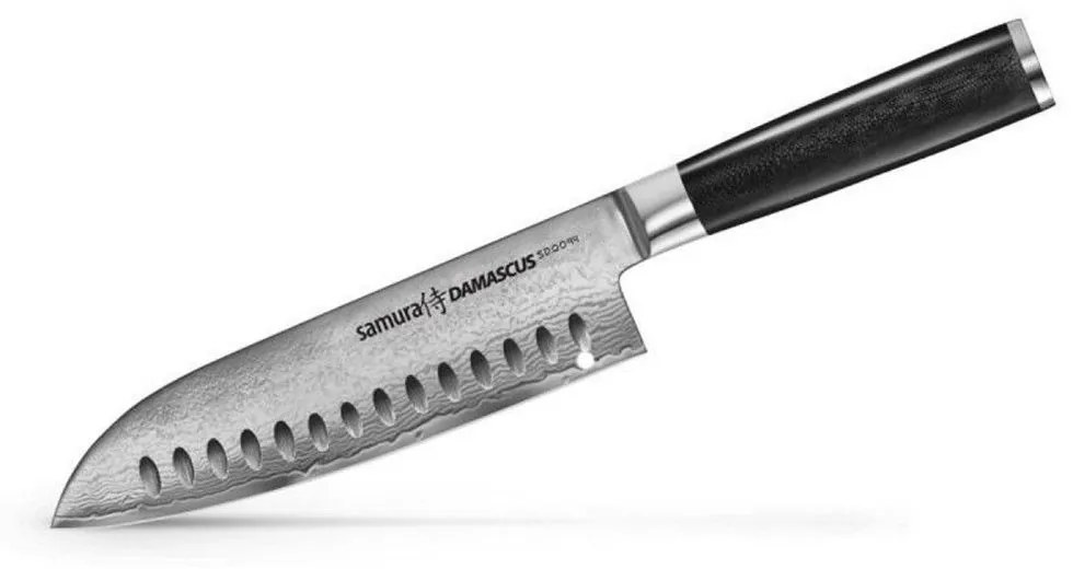 Μαχαίρι Santoku Damascus SD-0094 18,5cm Black Samura Ανοξείδωτο Ατσάλι